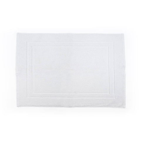 Tappeto bagno bianco 100% cotone 50x70cm