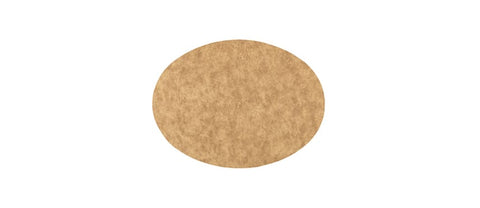 Tovaglietta ovale eco pelle oro 45x33cm