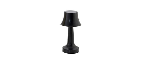 Lampada led touch campana nera 11,5cm h 23,5cm