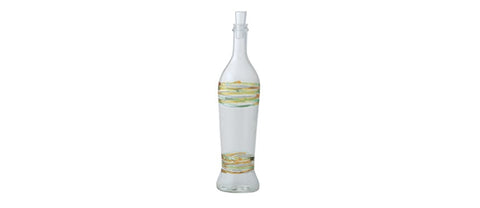 Bottiglia acqua decorata N1 con tappo trasparente 80cl