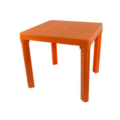 Tavolo bimbi resina arancione 50x50cm