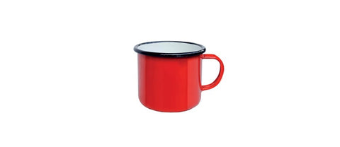 Tazza mug smalto acciaio rosso 40cl