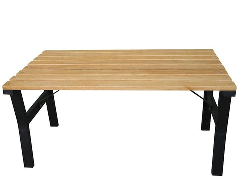 Tavolo legno e acciaio 92x57cm h 46cm