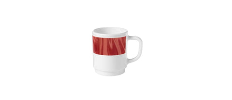 Tazza mug decoro rossa 25,8cl