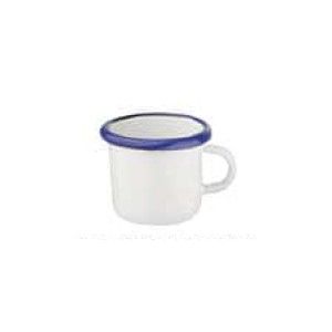 Tazza mug bianca filo blu collezione vintage 40cl