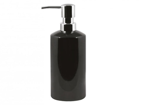Dispenser per sapone in ceramica h 19 cm nero