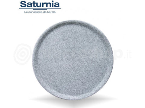 Piatto pizza granito grigio 31cm Saturnia